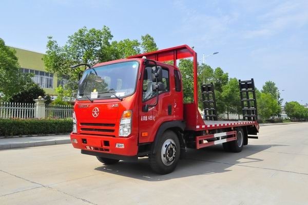 這款國六挖機(jī)平板運(yùn)輸車很火，關(guān)注沒？